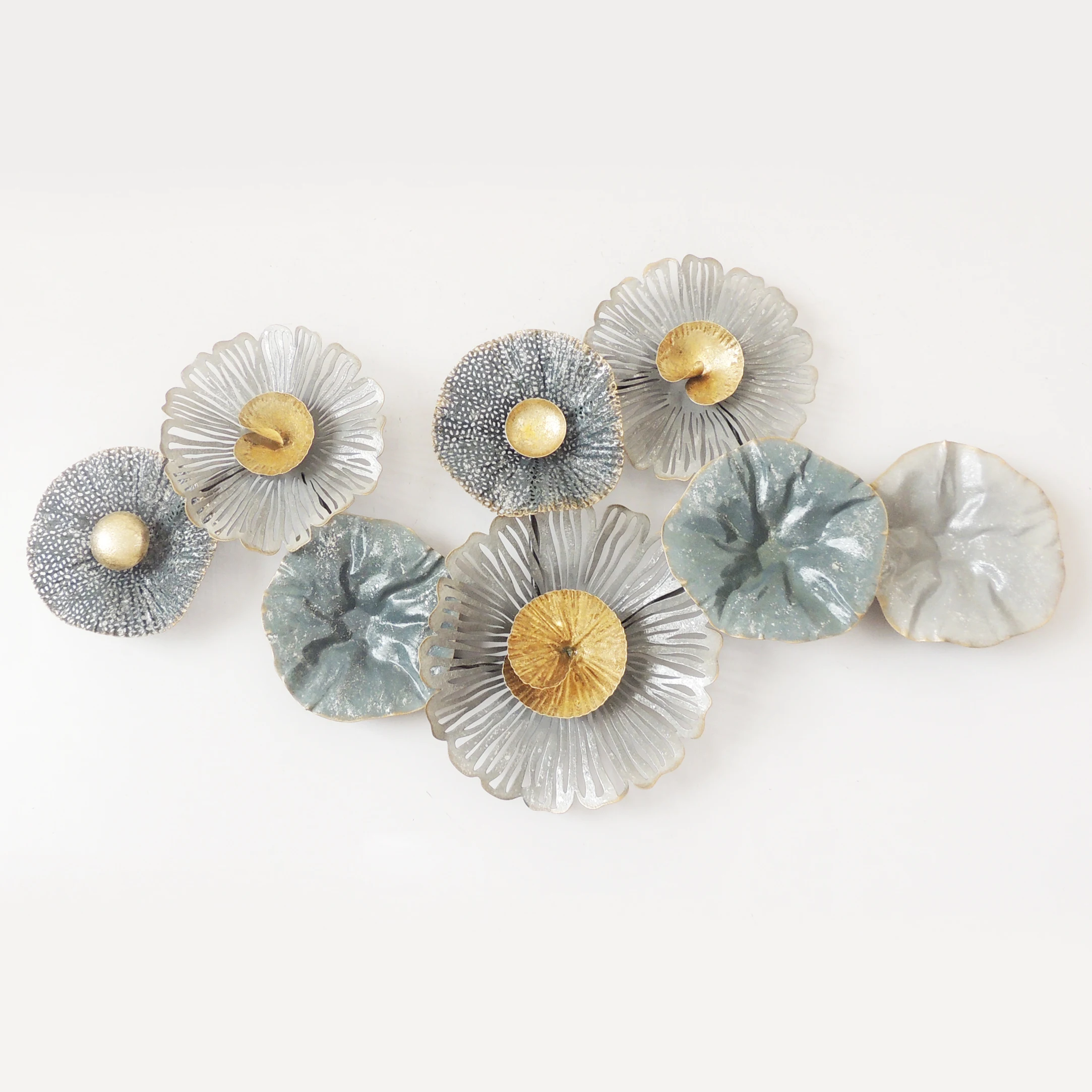 

Hot sales 3D wall metal decoration Wrought iron wall hanging art decor For living room decoration, Customized color