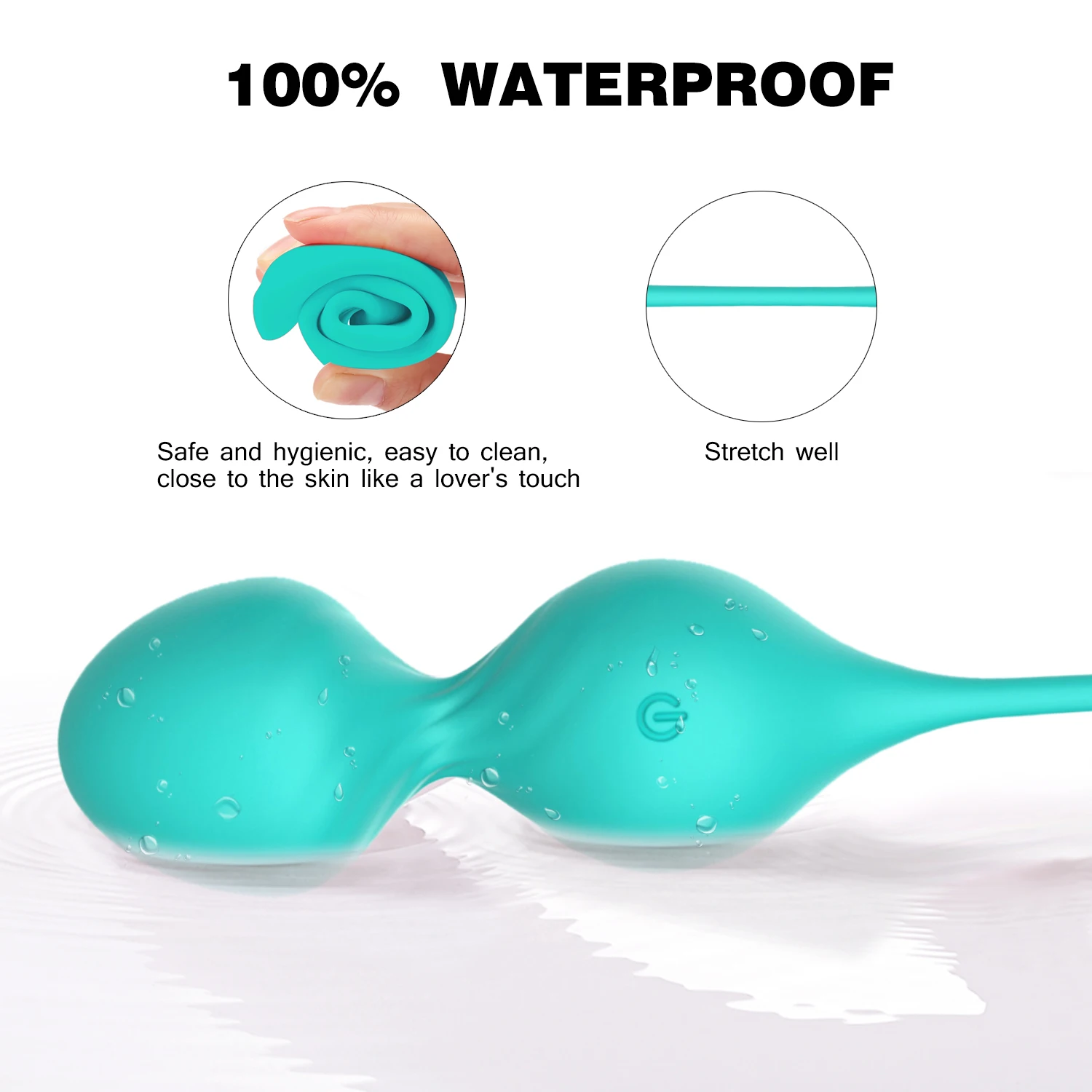 Full liquid Silicone Love egg Wireless Remote Control  double motors with strong vibration vibrator egg