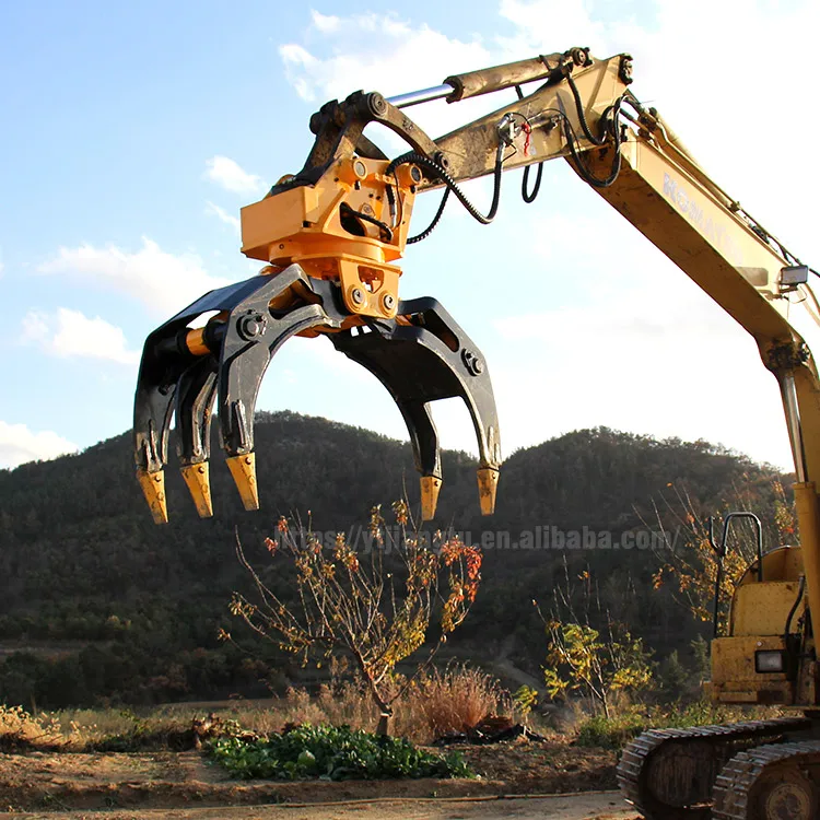 
ISO9001/CE new spot Woods Log Stone Grapple new Hydraulic Excavator Grabs for Construction 
