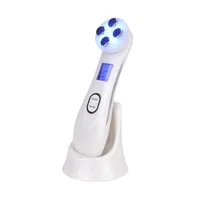

5 In 1 EMS Handheld RF Radio Frequency Facial Machine With LED Light Therapy For Anti Aging Acne Removal Face Lift Photon Device