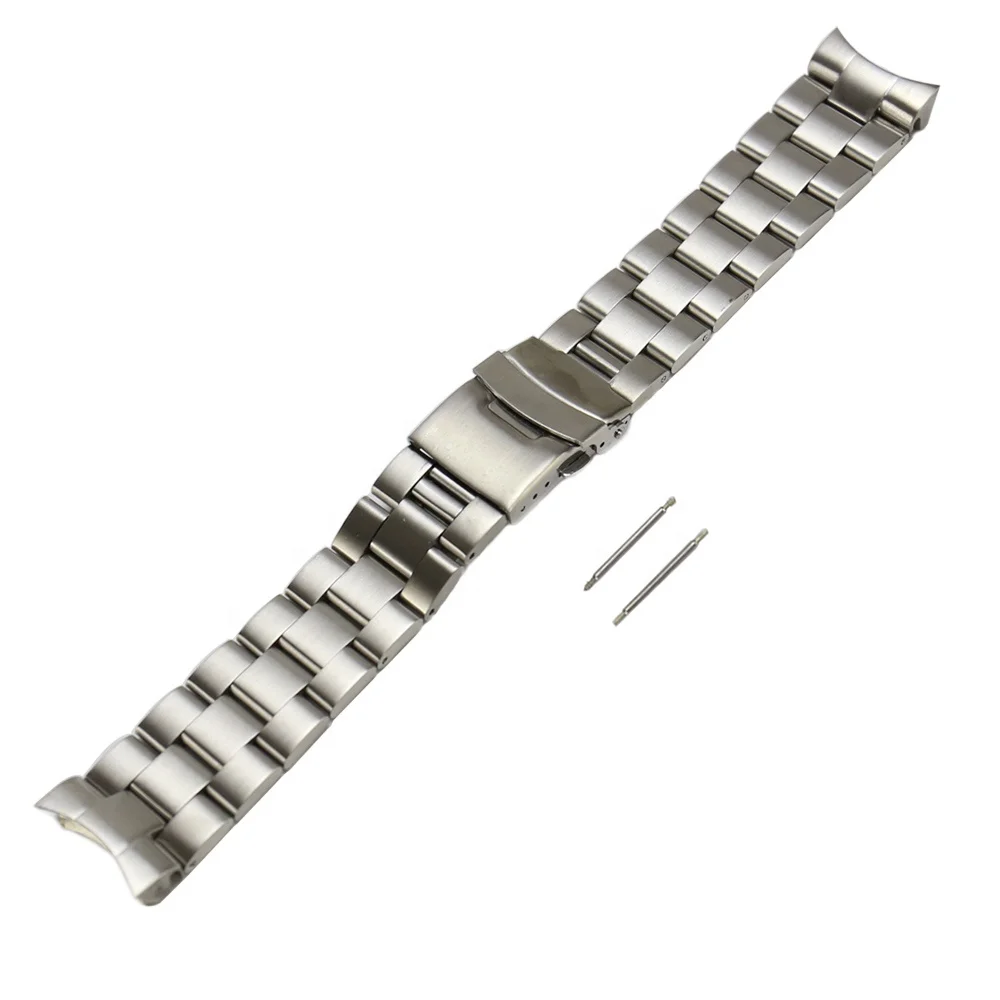 

Wholesale 316L Solid Stainless Steel diver watch strap Curved End SKX 007 Watch Band