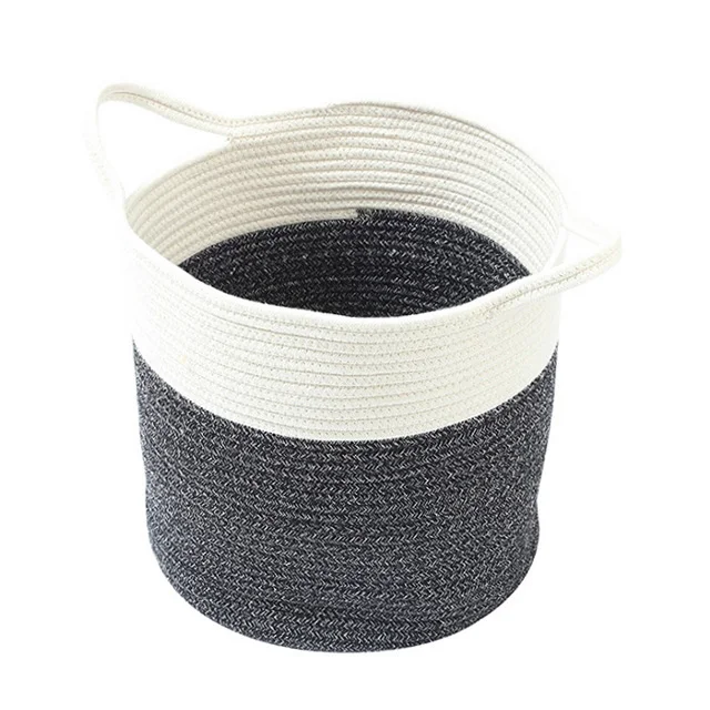 

Renel Modern Plant Pots Home Clothes Toys Cotton Rope Folding Cloth Basket