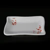 rectangle shape colorful dish and plate White Dinner Plate Rectangle for hotel