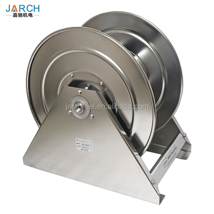 Factory direct supply garden watering stainless steel hose reel for 50m 3/8"hose Hand Crank Reel Drum