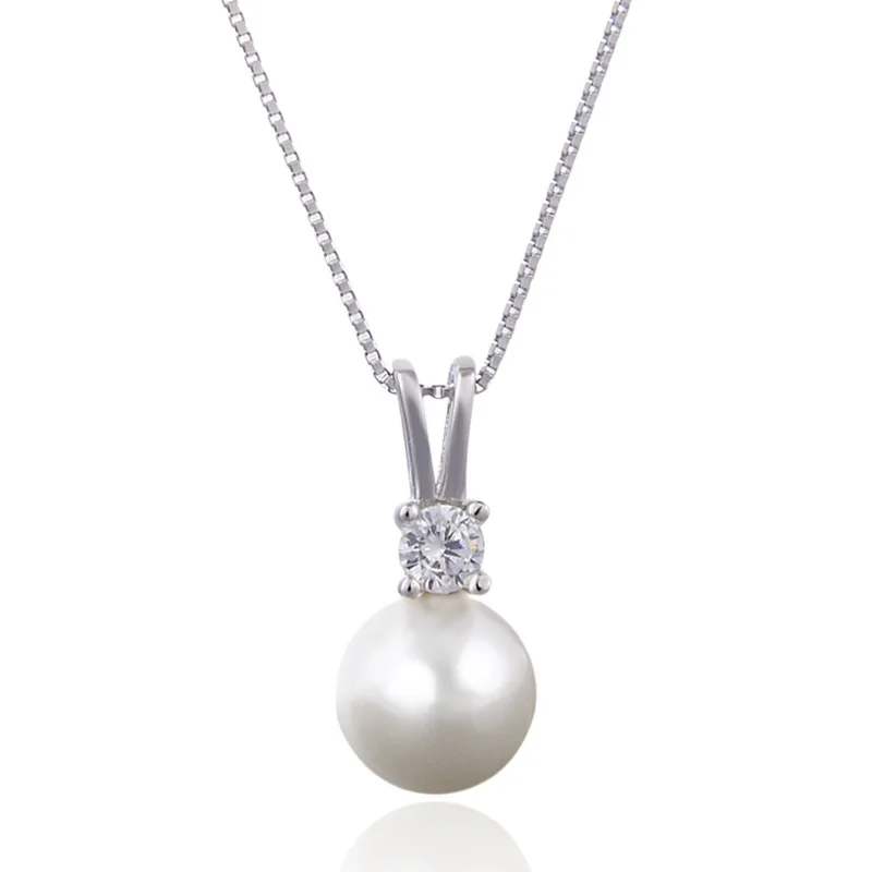 

HOVANCI Imitation freshwater pearl S925 sterling silver necklace pendant for women