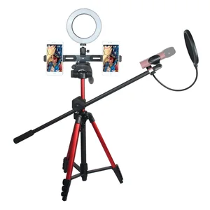 Vlog tripod Tiktok stand selfie ring light for phone video live streaming fill light bracket vlog makeup and youtube