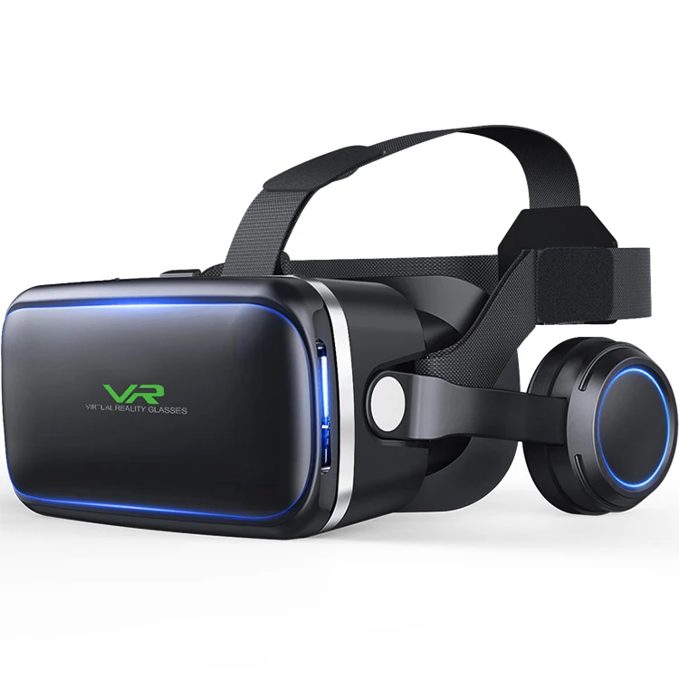 

Virtual Reality 3D Glasses for VR games and movies to turn your Smartphone into a VR viewer, Black+white