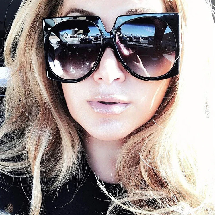 

High Quality Royal Girl Matrix Glasses Large Oversized Ladies Square Luxury Sunglasses Women