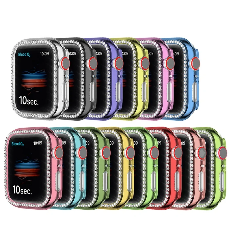 

Apple Watch Case with Bling Compatible with iWatch , Hard PC Diamond Case for Apple Watch Series 6 5 4 3 2, Optional