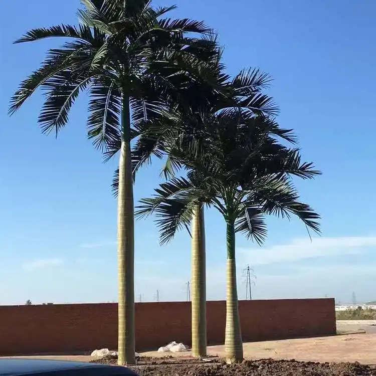 

Big artificial outdoor plants UV resistant artificial palm trees, Green