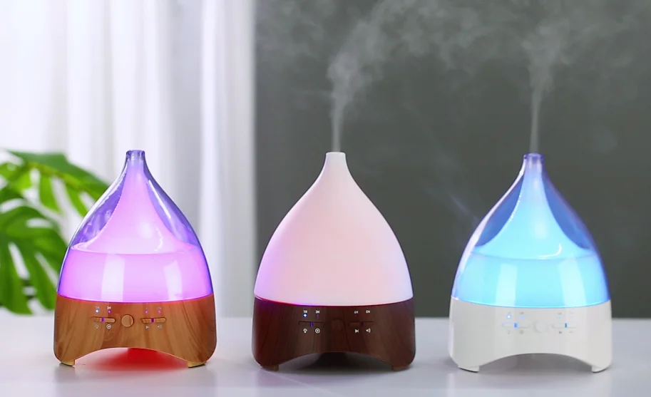 2021new Arrival 300ml Baby Smoothing Sound Home Humidifier White Noise Wood Grain Ultrasonic