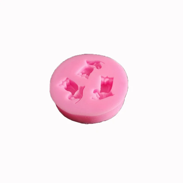 

3D silicone mold maker soap mold cookies DIY silicone cupcake accessories, Pink
