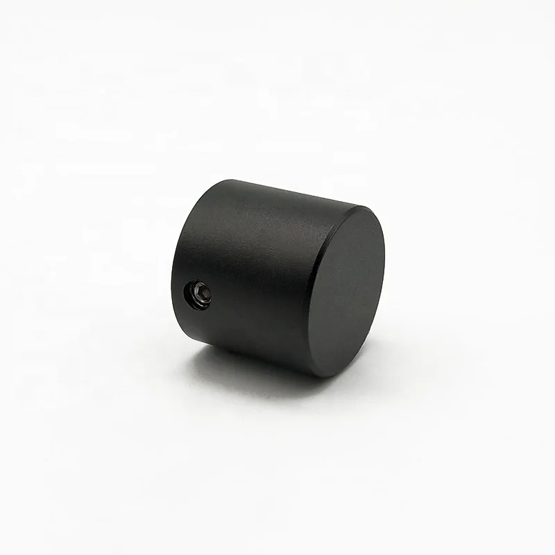 

18X16mm Matte black Machined Solid Aluminum Panel Control Knobs, Black,silver support customization