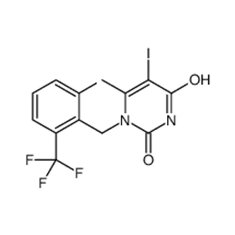 1-[2-fluoro-6-(trifluoromethyl)benzyl]-5-iodo-6-methylpyrimidine-2,4(1H,3H)-dione 1150560-54-5