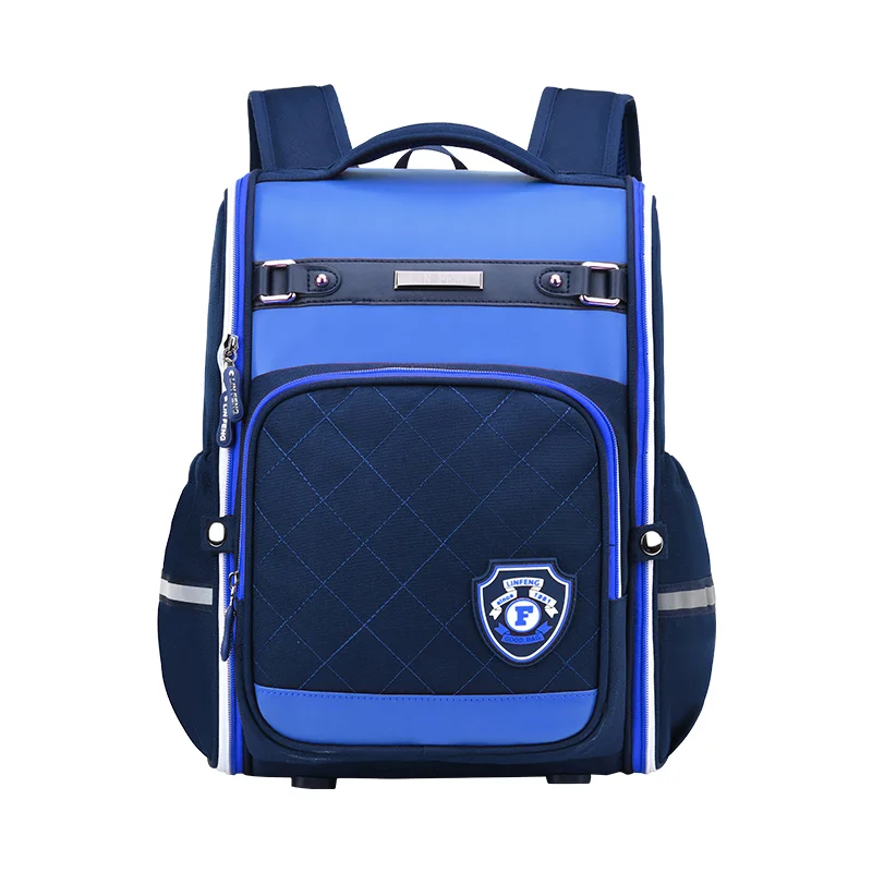 

Fashion children's school bag 1-6 grade horizontal version spine protection double shoulder school bag