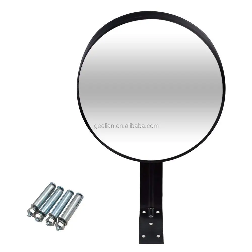 

Manufacturer Black 180 degree curved mirror bracket convex mirror, Black,white,or other customer required color