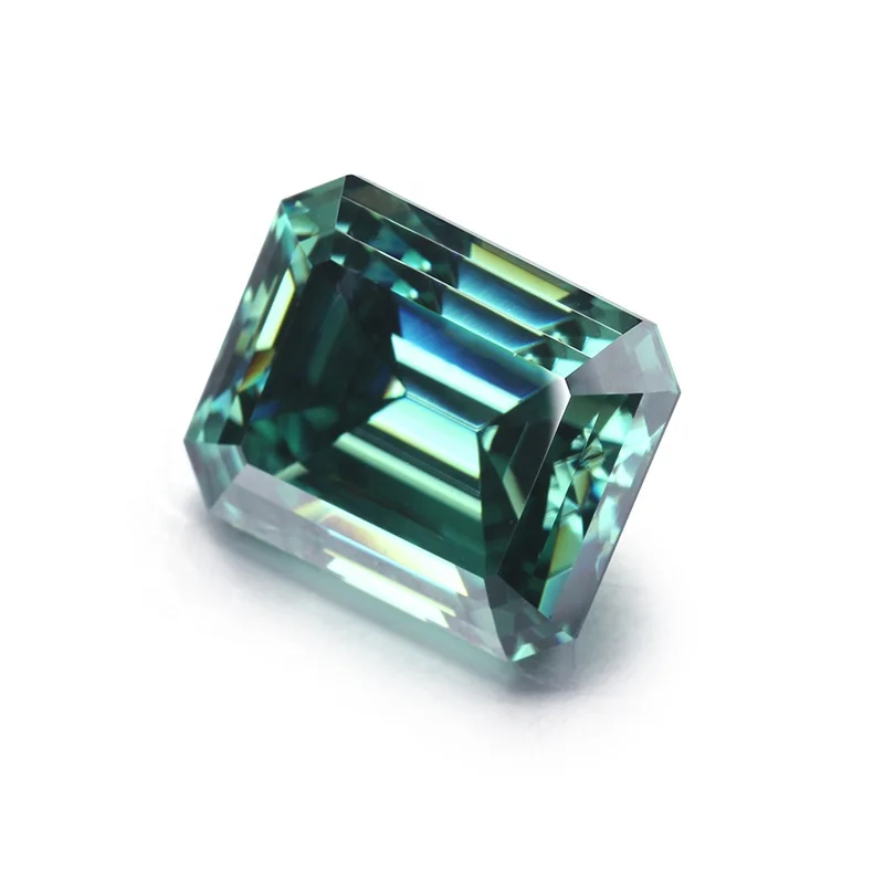 

Synthetic Diamonds Prices Green Emerald Moissanite Gemstone For Fashion Jewelry