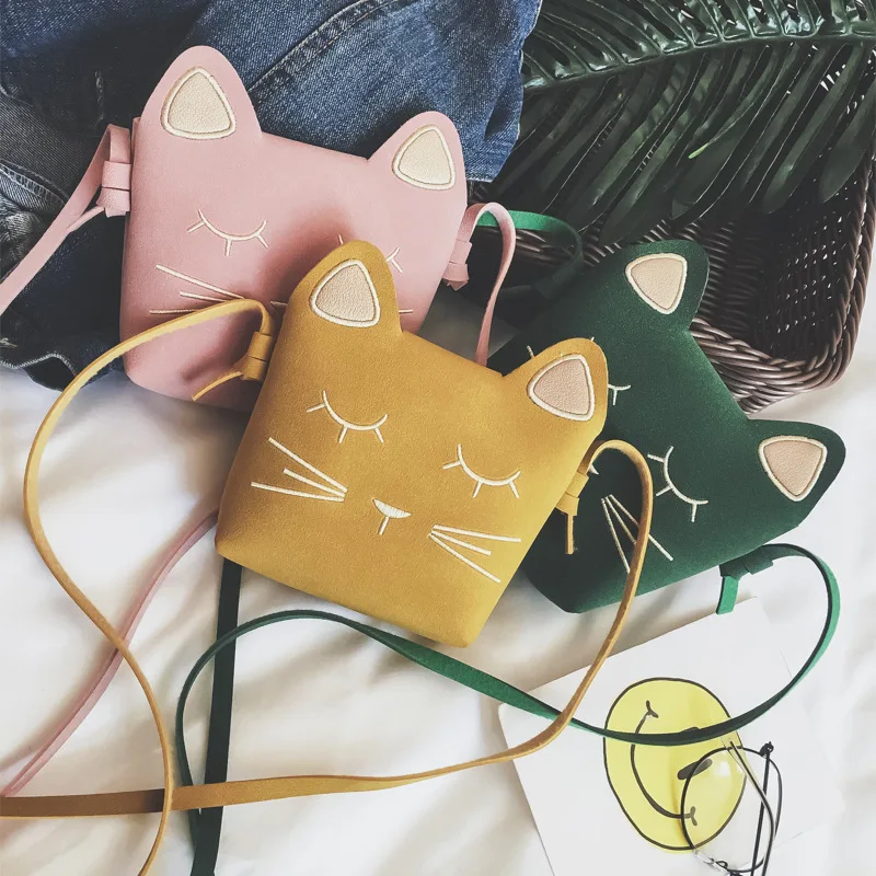

Korean Kids Autumn 2021 New Cute Princess Messenger Bag Girls Mini Bag Cat Baby Shoulder Bag, Colors
