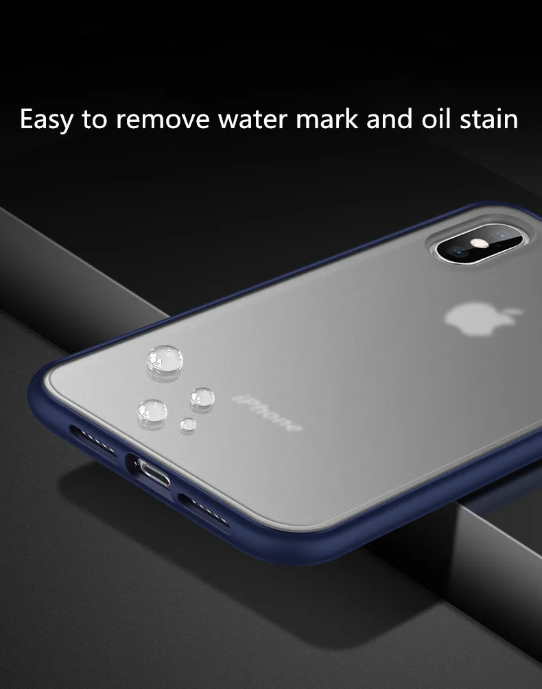 Fashion Design Matte Bumper Clear Case For Iphone XS MAX Case Cover