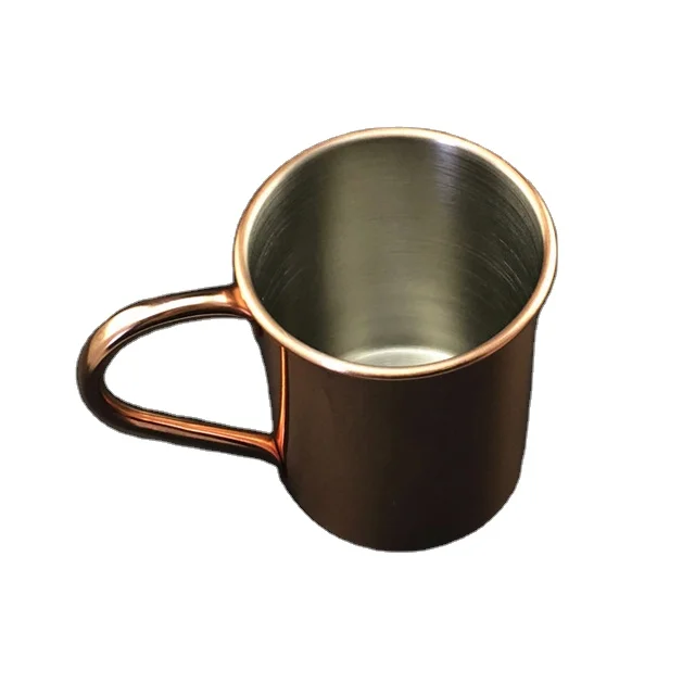 

304 stainless steel rose gold plated mug curling cocktail glass copper moscow mule coffee cups