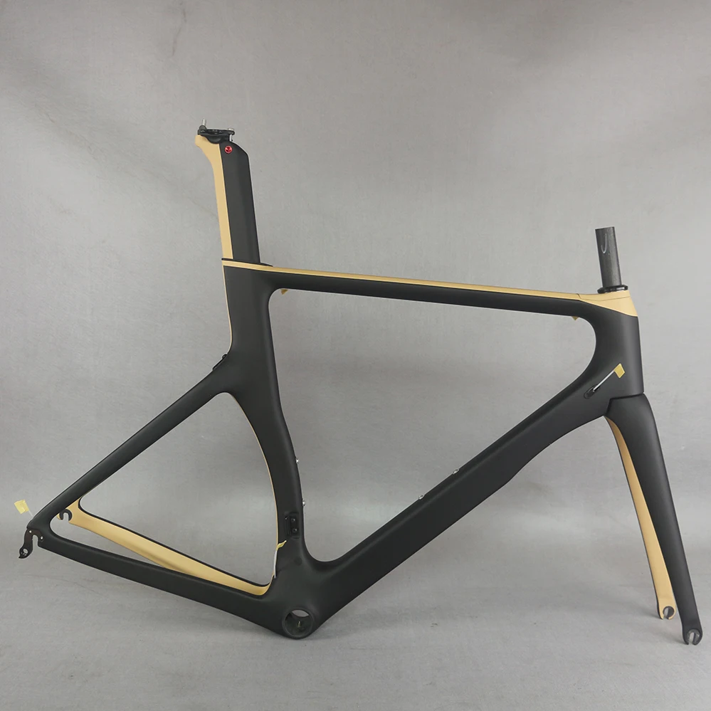 

2020 NEW OEM Aero Road bike frameset carbon fiber T700 bicycle frame cycle can accept custom paint Super Light TT-X2