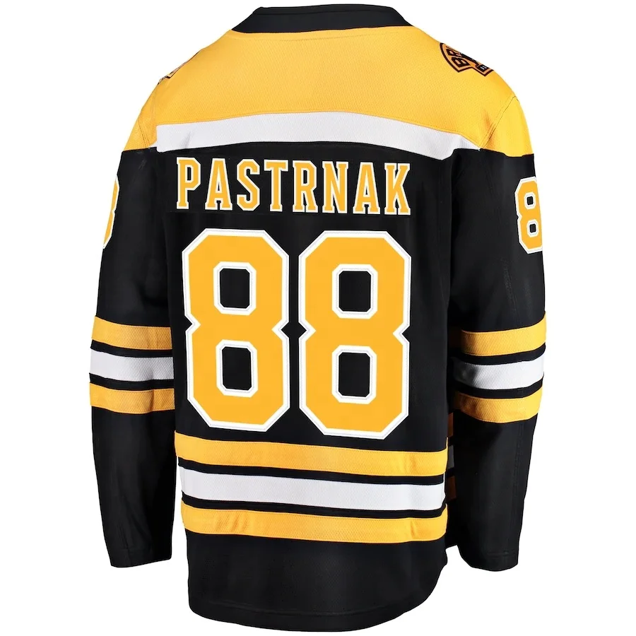 

Wholesale Ice Hockey Jersey Bosto n City Custom Stitched Sports Embroidery Bruins jerseys #88 Pastrnak #63 Marchand #37 Bergeron, Customized color