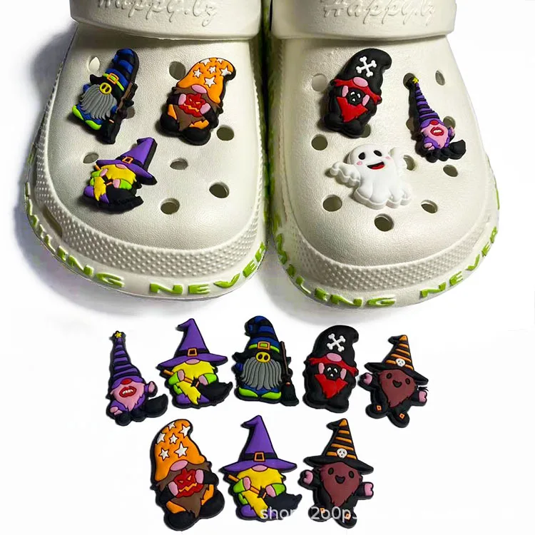 

2022 popular Children's shoes decoration design Rudolph cartoon doll crocodile shoes charm