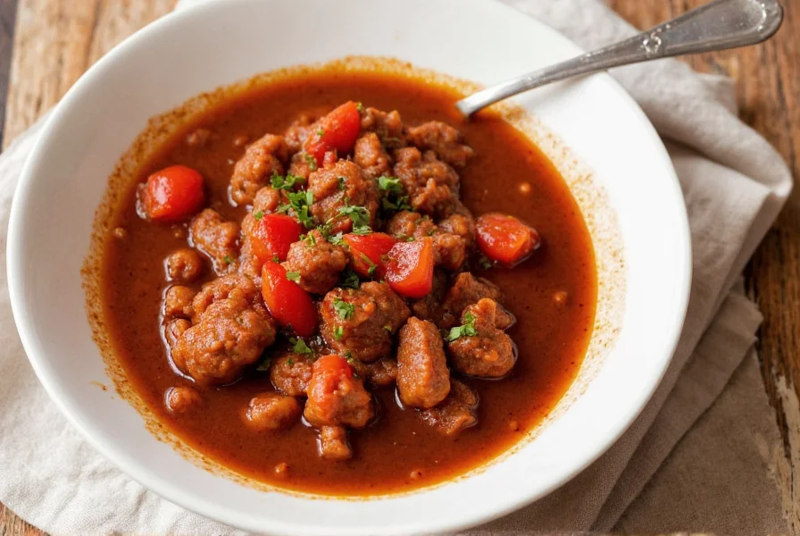 Mole Rojo in a Traditional Clay Bowl