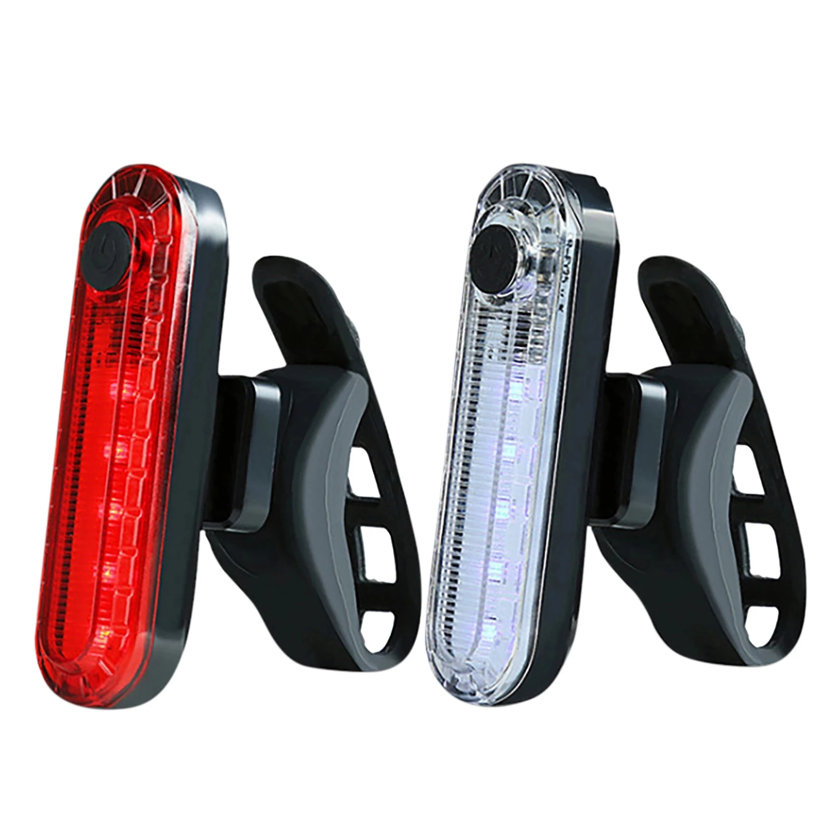 

120Lumens Bicycle Rear Light USB Rechargeable Cycling 4 Modes LED Tail Light Waterproof MTB Road Bike Taillight Bicycle Lamp, Red white