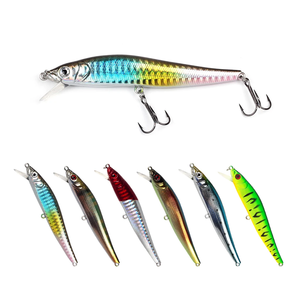 

WEIHE 9.5cm 10g sinking artificial fishing lures minnow, 6colors