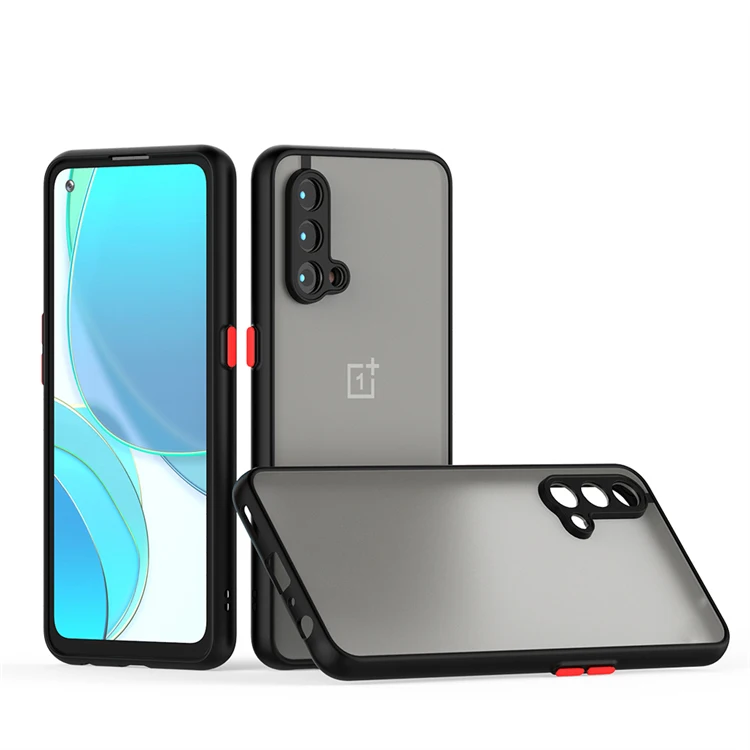 

For oneplus9pro phone case Translucent Matte PC Hard Back TPU Hybrid Cover shockproof Nord ce Phone Case