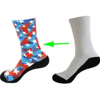 

360 printing custom logo funny sublimation custom socks print