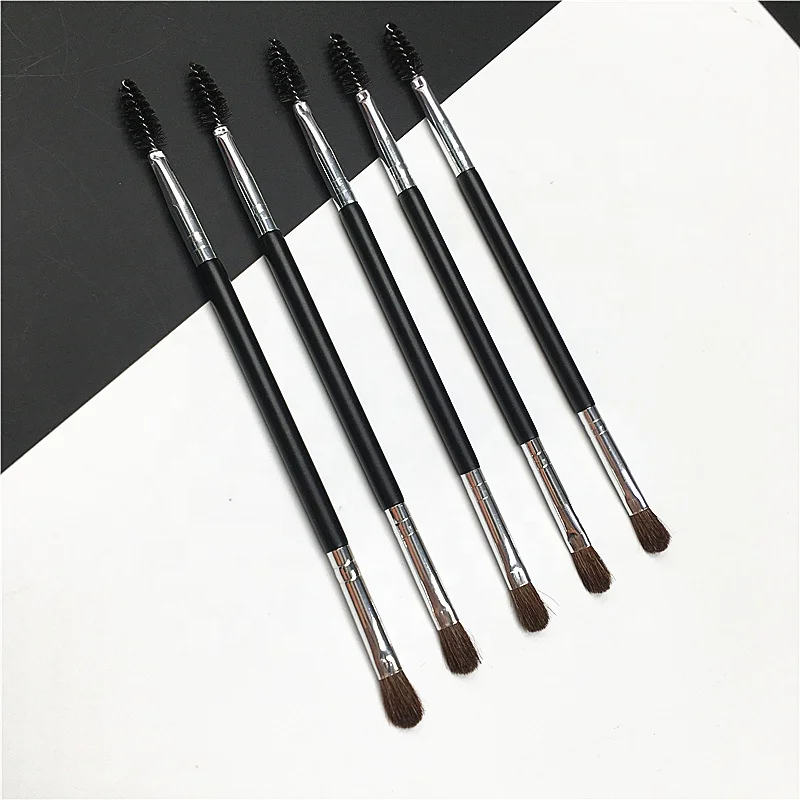 

Custom Wholesale Eyelash eye shadow Brush Double End Makeup Brush Mascara Brush