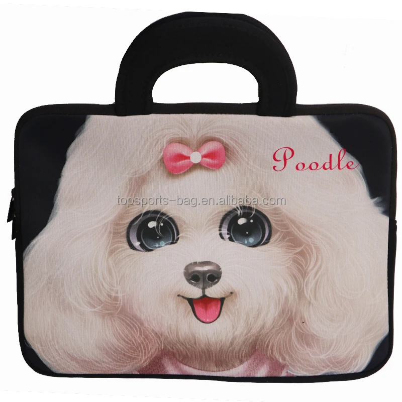 

Custom Cute Laptop Handle Bag Computer Protect Case Neoprene Cover Soft Carrying Travel Case for Dell, Pantone color matched