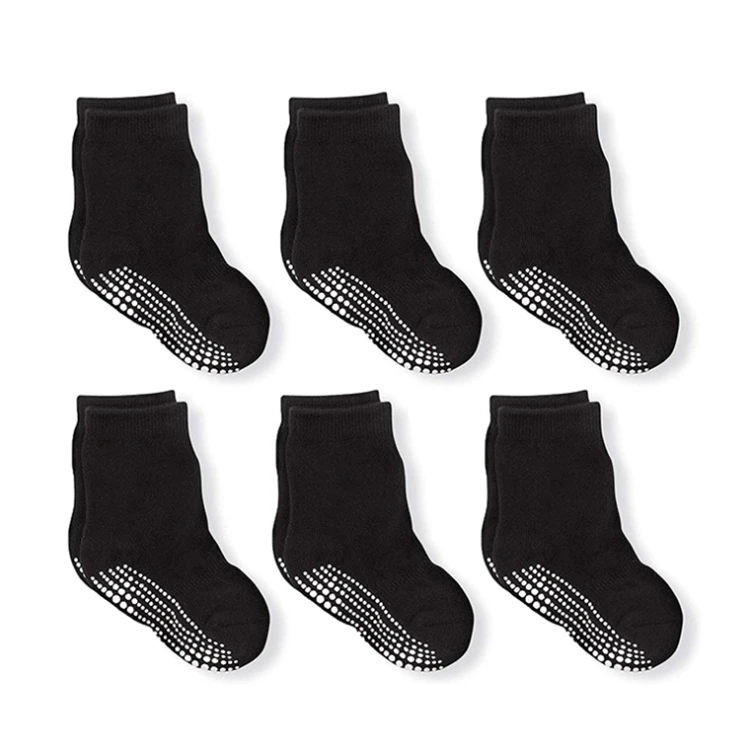 

2021 baby socks white pure color solid color tube funny children's socks OEM LOGO cotton anti slip sock for babies, As picture