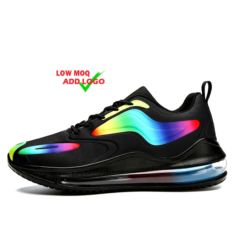 

Hot selling Bright color air cushion sepatu zapatos pria private label height increase shoes men plus size casual sneakers