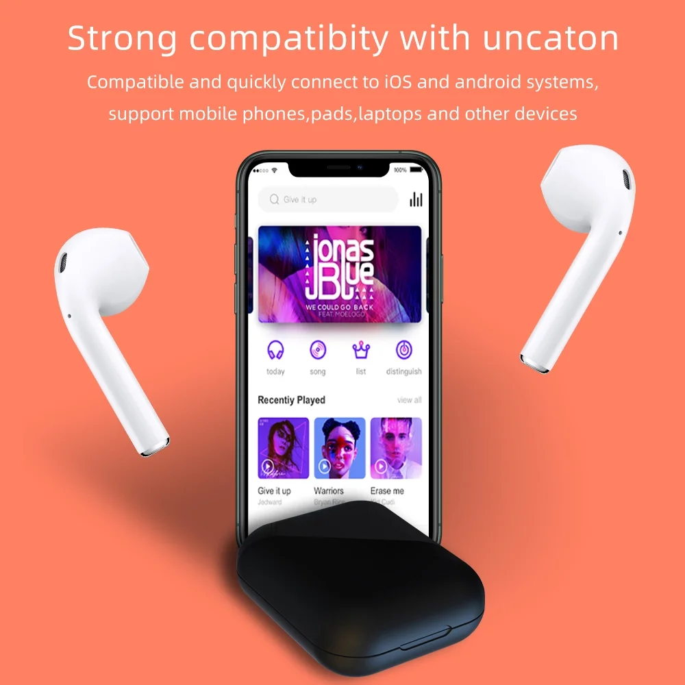 R300 V5.0 TWS Ture Wireless Earbuds In Ear Earphones Touch Control Stereo Headphones High Quality Experience - ANKUX.COM