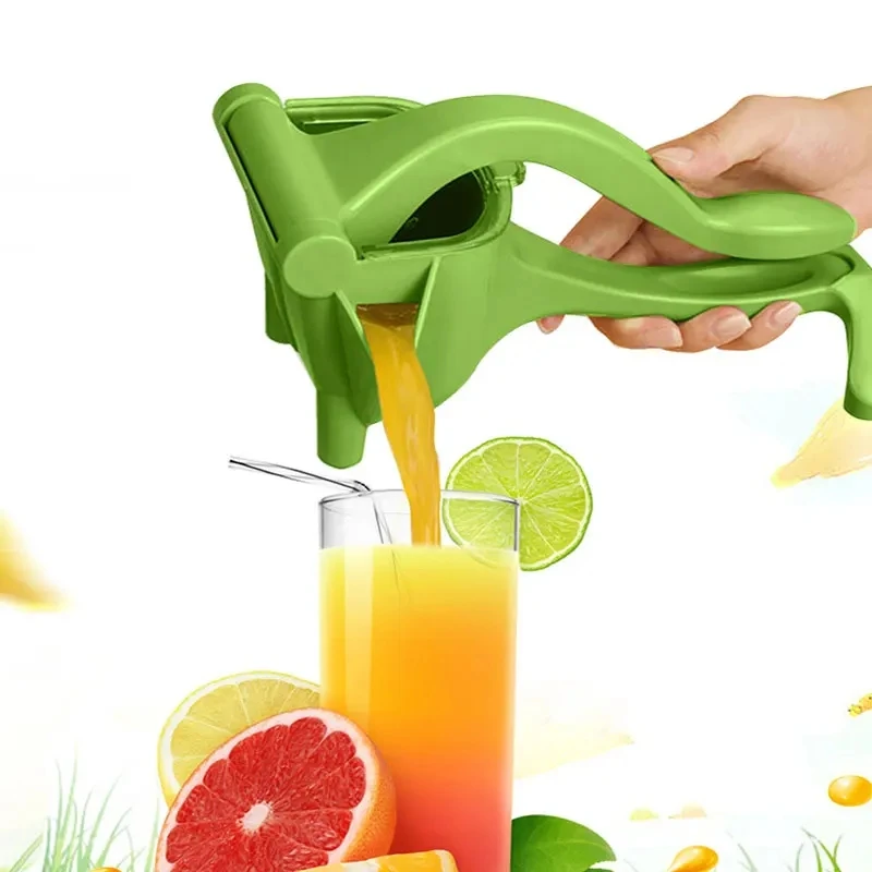 Customized Logo Plastic Fresh Fruit Vegetable Manual Hand Press Commercial Orange Portable Juicer Extractor Lemon Squeezer