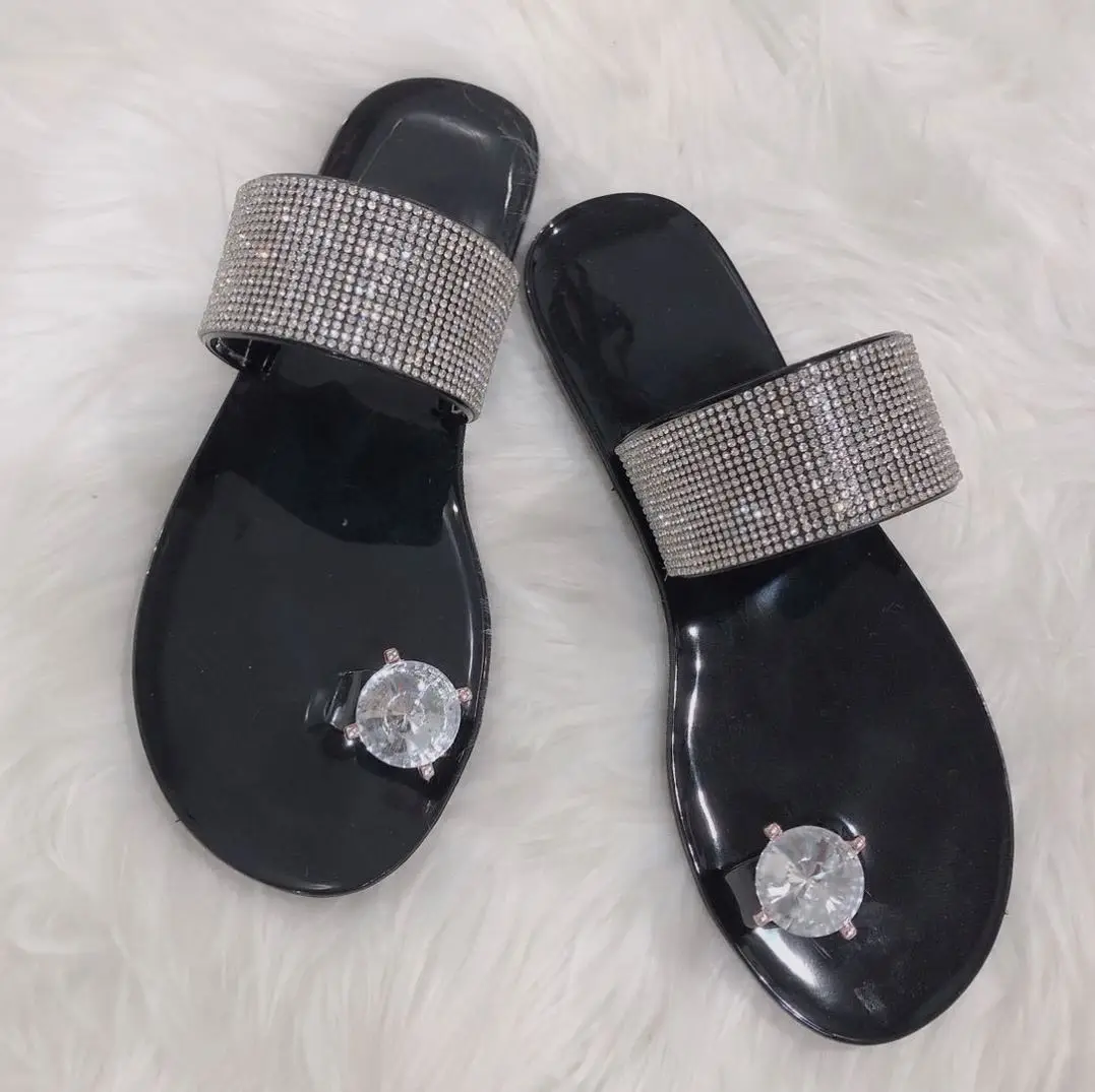 

2021 new arrival fashion summer sandals rhinestone beautiful designer lady sandals, As picture or customized color