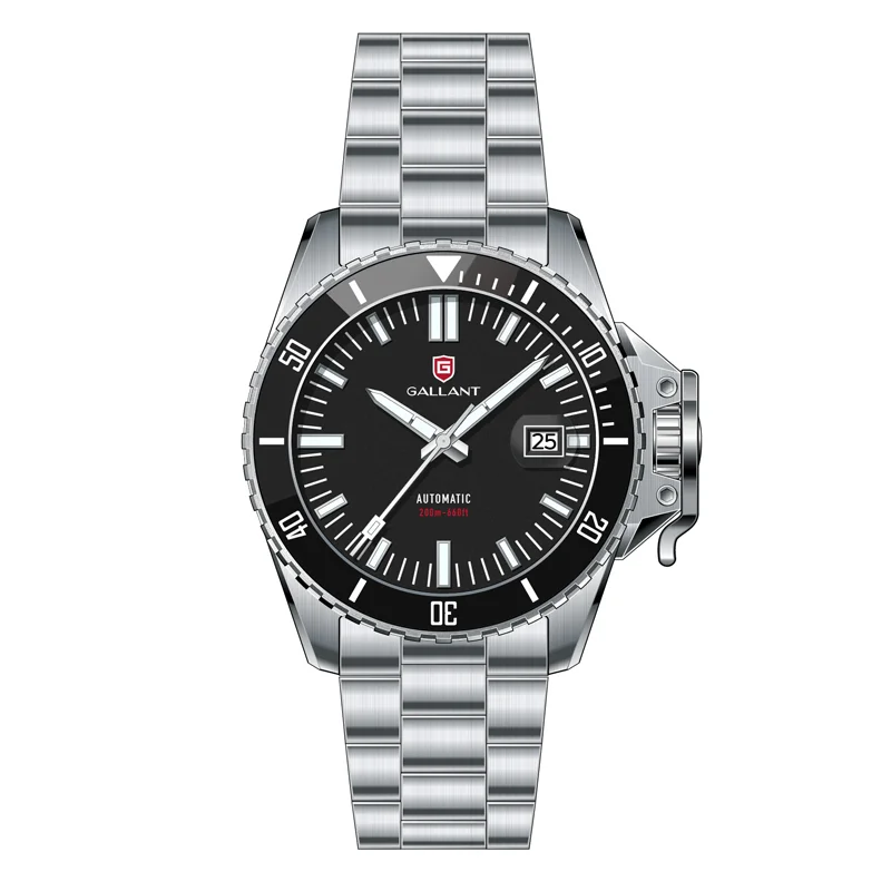 

Oem watches men luxury brand custom logo stainless steel case/bracelet superluminova bgw9 dial 20 atm automatic diver watch, Customer's color