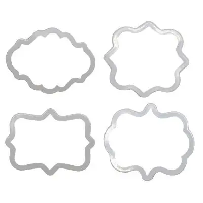 

Frame Pastry Biscuit Cookie Cutter Cake Fondant Pancake Cutters Mold Pack of 4, Customized color