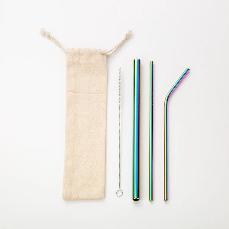 

stainless steel eco friendly metal reusable recycling straw products, Silver,gold,rose gold,black,rainbow or customized