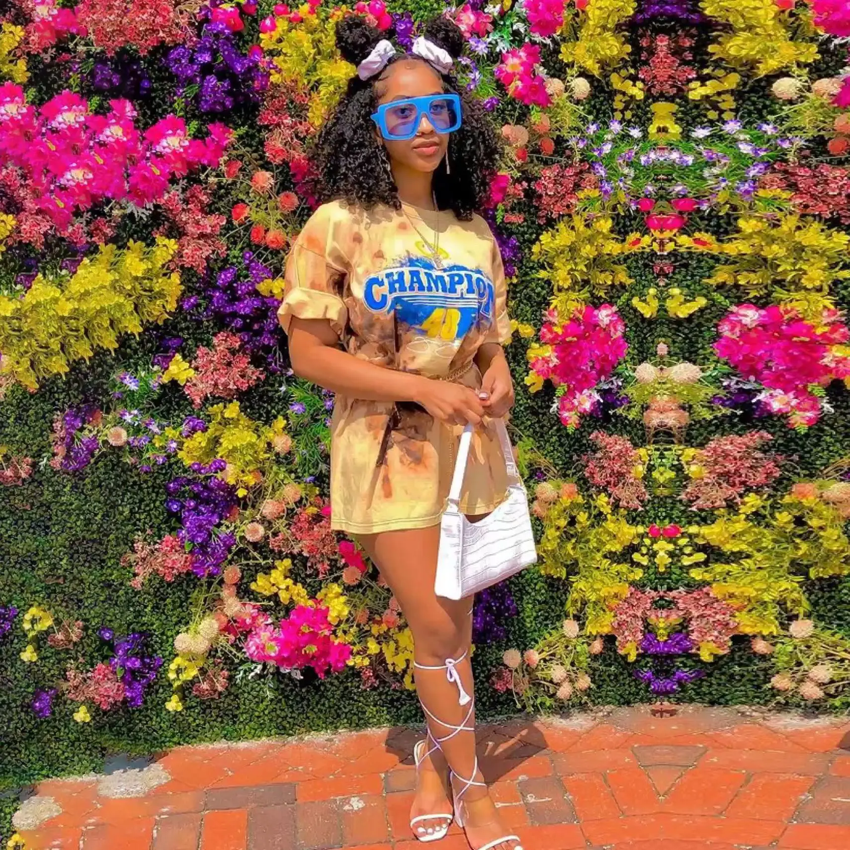 

Wholesale Clothes Women T Shirt Dress Letter Printing Ladies Dress Fashion Loose Tshirts For Women, Picture color