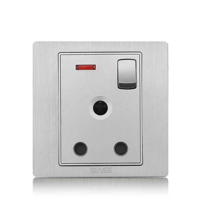 BS 546 South Africa Safety 220V 15A Electrical Round Pin plug Socket