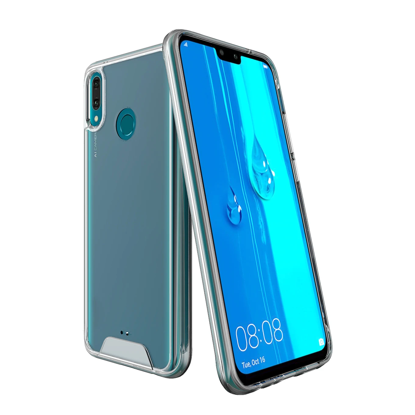 

Phone case Compatible with for Huawei Y9 2019 Shockproof Mobile Cases Cover for Huawei Y9 2019, Clear