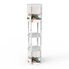 Portable and folded showcase free standing twister tower spiral tower display