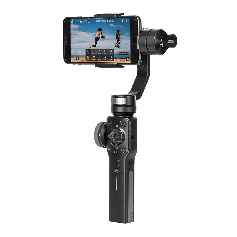 

Most Popular 3 Axis Mobile Phone Gimbals Handheld Stabilizers Support Smartphones Action Camera Zhiyun Smooth 4