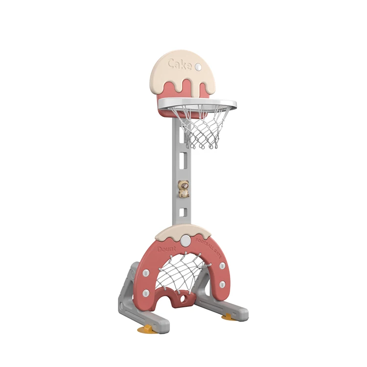 

Portable Indoor adjustable cartoon lovely plastic stand kids basketball stand