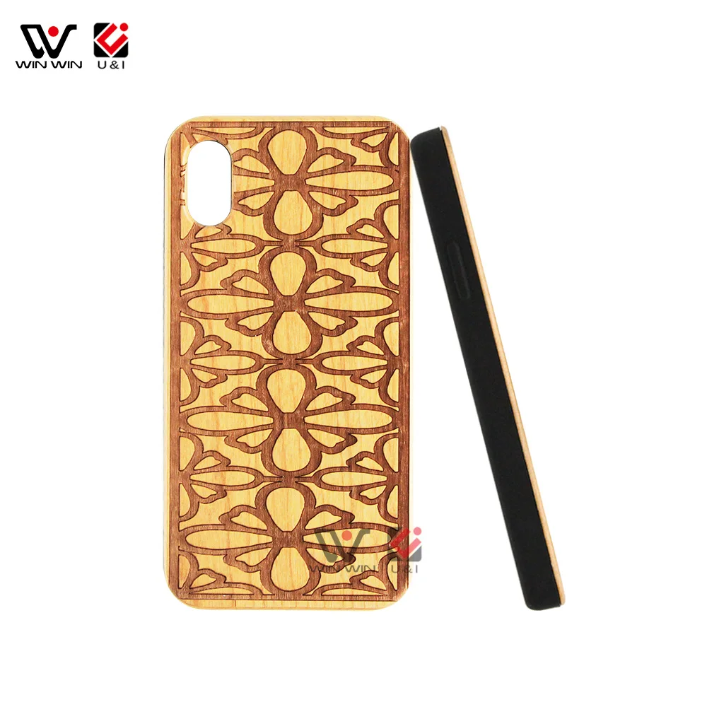 

Custom Engraving Cell Wooden Phone Case OEM Wood TPU Cover