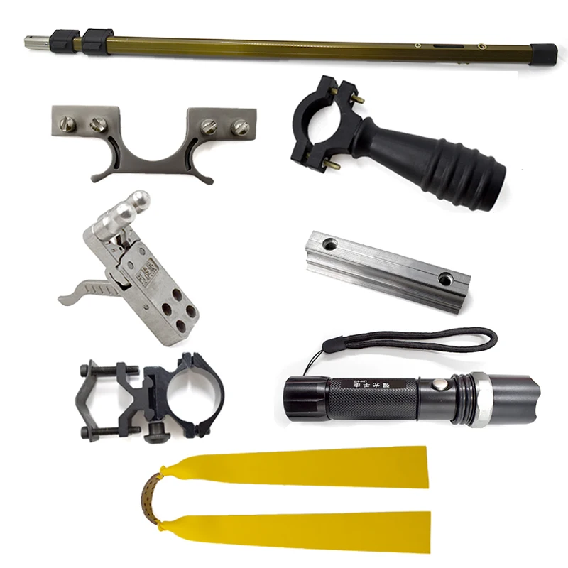 

New Folding Slingshot Rifle Mechanical Slingshots Outdoor Telescopic Slingshot Shooting Toys Hunting Tools, Picture